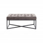 Banc Crossover 90x40cm gris et noir Kare Design|Banquettes / Bancs / Poufs|Kare