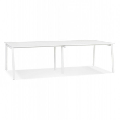 Double Bureau Design "Rosendo" 280cm Blanc|Bureau|Paris Prix