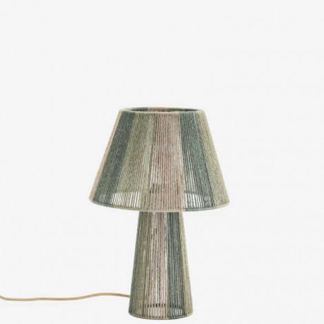 Lampe à poser en jute bleu vert|Lampes à poser|Lampe Avenue
