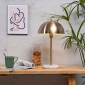 Lampe de table métal doré et marbre blanc|Lampes à poser|Lampe Avenue