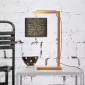 Lampe de table en bambou et lin écologique|Lampes à poser|Lampe Avenue