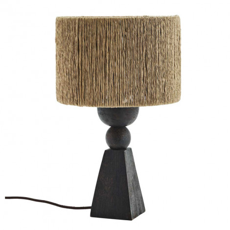 Lampe à poser en bois marron et naturel|Lampes à poser|Lampe Avenue