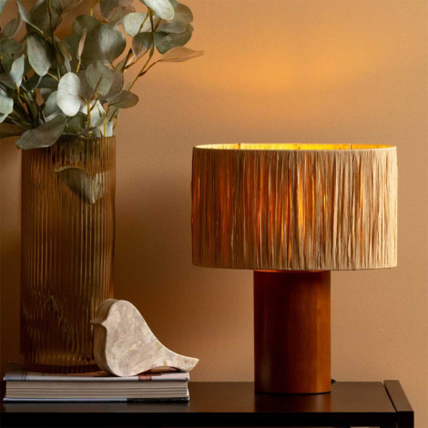 Lampe de table ovale en bois et cordelettes|Lampes à poser|Lampe Avenue