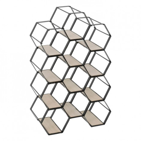 Porte-Bouteilles en Métal "Arty" 47cm Noir|Equipement de Cuisine|Paris Prix