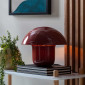 Lampe à poser émaillée champignon rouge|Lampes à poser|Lampe Avenue