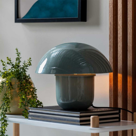Lampe à poser émaillée champignon bleu clair|Lampes à poser|Lampe Avenue Lampe à poser émaillée champignon bleu clair|Lampes à poser|Lampe Avenue