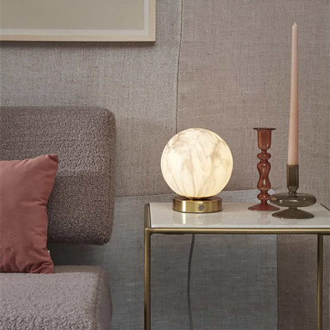 Lampe à poser globe en marbre|Lampes à poser|Lampe Avenue
