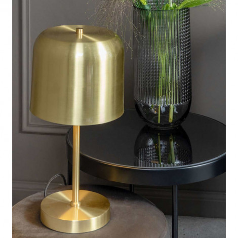 Lampe à poser dorée avec abat-jour cloche|Lampes à poser|Lampe Avenue