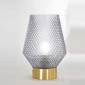 lampe en verre ciselé fumé|Lampes à poser|Lampe Avenue