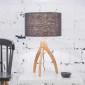 Lampe abat-jour gris trépied bambou|Lampes à poser|Lampe Avenue