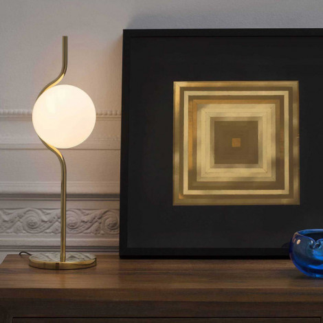 Lampe art deco dorée|Lampes à poser|Lampe Avenue