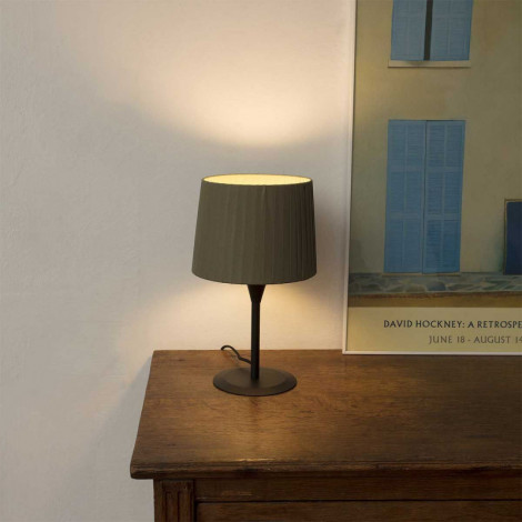 Lampe acier noire et verte|Lampes à poser|Lampe Avenue