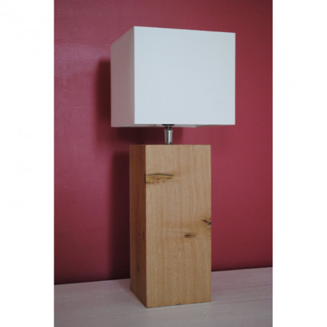 Petite lampe en bois, abat-jour blanc|Lampes à poser|Lampe Avenue