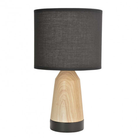 Lampe tactile tendance noire et bois|Lampes à poser|Lampe Avenue Lampe tactile tendance noire et bois|Lampes à poser|Lampe Avenue