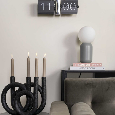 Lampe de table en métal gris Gala - H 32cm|Lampes à poser|Lampe Avenue