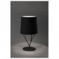 Lampe design noire abat-jour noir|Lampes à poser|Lampe Avenue
