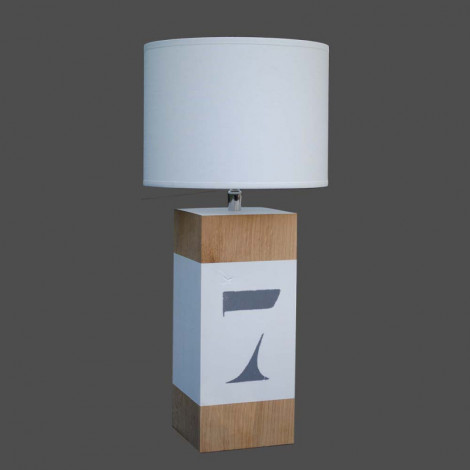 Lampe chevet en bois L34 blanche|Lampes à poser|Lampe Avenue