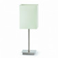 Lampe chromée abat jour blanc Faro|Lampes à poser|Lampe Avenue