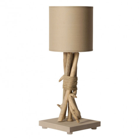 Lampe à poser taupe bois flotté|Lampes à poser|Lampe Avenue