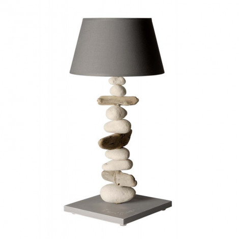 Grande lampe à poser en bois flotté grise|Lampes à poser|Lampe Avenue Grande lampe à poser en bois flotté grise|Lampes à poser|Lampe Avenue