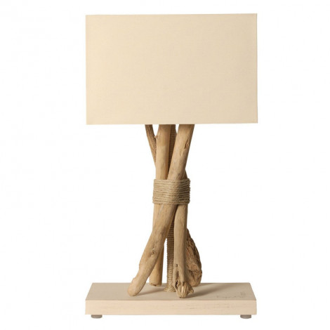 Lampe crème en bois flotté|Lampes à poser|Lampe Avenue