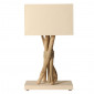 Lampe crème en bois flotté|Lampes à poser|Lampe Avenue