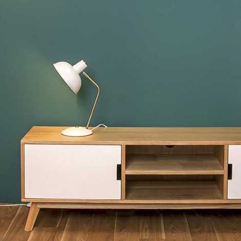 Lampe design métal blanche|Lampes à poser|Lampe Avenue