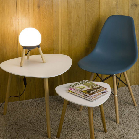 Lampe inspiration nordique trépied bois|Lampes à poser|Lampe Avenue