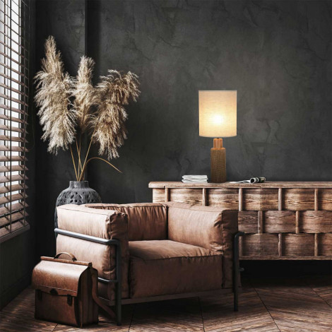 Lampe retro M des années 70 effet bois|Lampes à poser|Lampe Avenue Lampe retro M des années 70 effet bois|Lampes à poser|Lampe Avenue