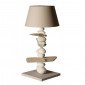 Grande lampe bois flotté et galets abat-jour taupe|Lampes à poser|Lampe Avenue Grande lampe bois flotté et galets abat-jour taupe|Lampes à poser|Lampe Avenue