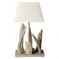 Lampe à poser bois flotté et abat jour blanc|Lampes à poser|Lampe Avenue