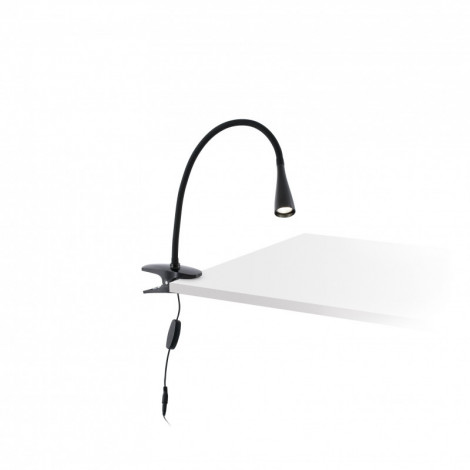 Lampe pince flexible silicone noir|Appliques murales|Lampe Avenue