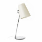 Lampe chromée fine abat-jour crème|Lampes à poser|Lampe Avenue