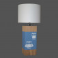 Lampe bleu gris enfant hibou|Lampes à poser|Lampe Avenue