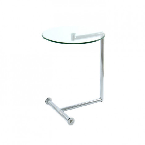 Table d'Appoint Design Ronde "Luciana" 62cm Argent|Table Basse|Paris Prix