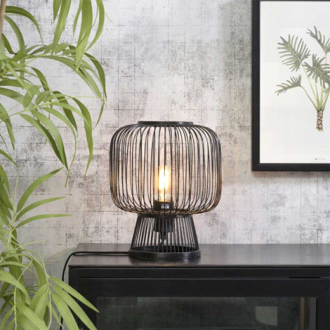 Lampe d'ambiance en bambou noir|Lampes à poser|Lampe Avenue