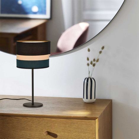 Lampe à poser en tissu rayé bleu|Lampes à poser|Lampe Avenue Lampe à poser en tissu rayé bleu|Lampes à poser|Lampe Avenue