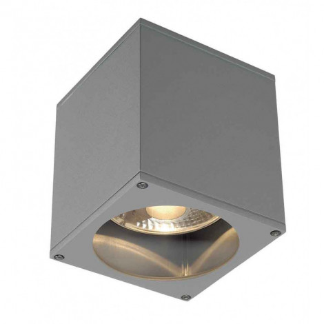 BIG THEO OUT plafonnier carré gris argent ES111 max 75W|Plafonnier|Lampe Avenue