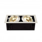 KADUX 2 ES111 encastré carré blanc max 2x50W|Spot|Lampe Avenue