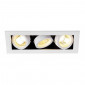 KADUX 3 GU10 encastré carré blanc max 3x50W|Spot|Lampe Avenue