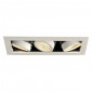 KIT KADUX 3 LED encastré carré blanc 22W 3000K 38° alim incluse|Spot|Lampe Avenue