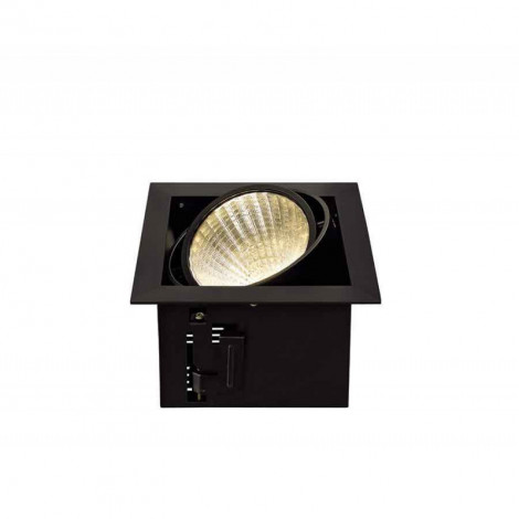 KIT KADUX 1 LED XL encastré carré noir 24W 3000K 30° alim incluse|Spot|Lampe Avenue