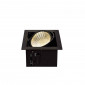 KIT KADUX 1 LED XL encastré carré noir 24W 3000K 30° alim incluse|Spot|Lampe Avenue