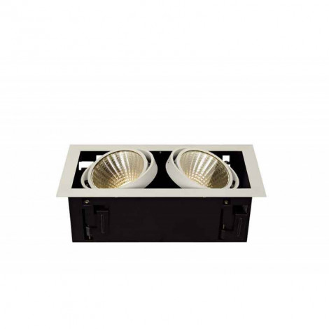 KIT KADUX 2 LED XL encastré carré blanc 2x24W 3000K 30° alim incluse|Spot|Lampe Avenue