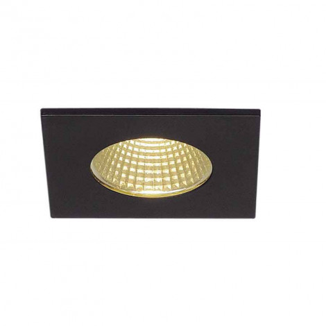 PATTA-I encastré plafond carré noir 12W 3000K 38° alim incluse|Spot|Lampe Avenue