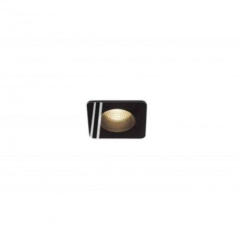 Spot PATTA-F encastré plafond carré noir 12W 3000K 38° alim incluse|Spot|Lampe Avenue
