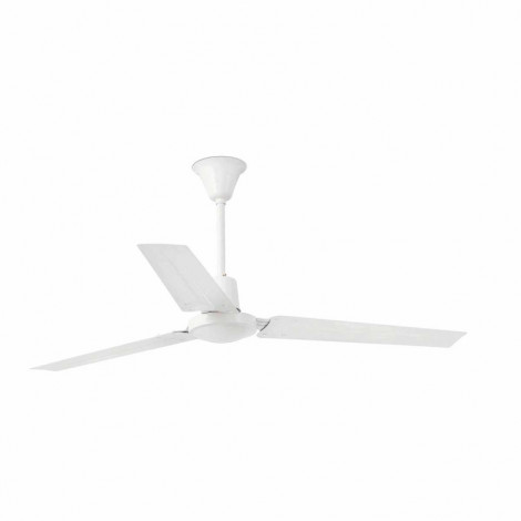 Ventilateur simple en métal blanc|Plafonnier|Lampe Avenue