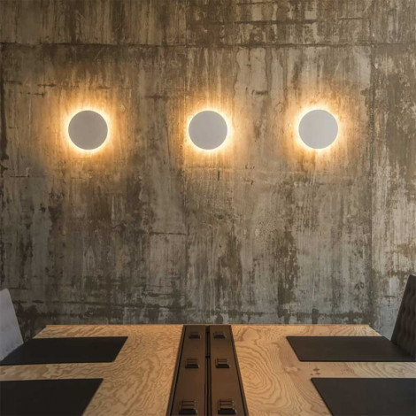 Applique ronde en plâtre D26cm|Appliques murales|Lampe Avenue