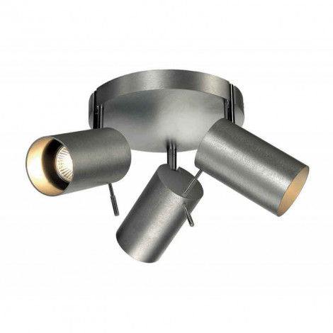 ASTO TUBE 3 ROND applique patère ronde alu brossé 3xGU10 max 75W|Plafonnier|Lampe Avenue