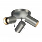 ASTO TUBE 3 ROND applique patère ronde alu brossé 3xGU10 max 75W|Plafonnier|Lampe Avenue